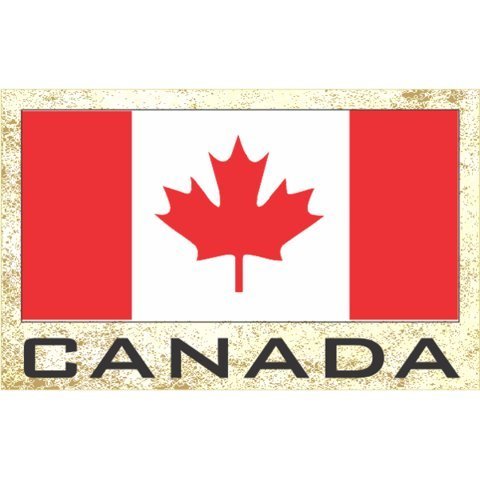 Flag Fridge Refrigerator Magnets - Americas Grp 3 (1-Pack, Country: Canada) #TOP5