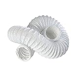 Conducto de ventilacin blanco para extractor de 6 m, 150 mm de dimetro