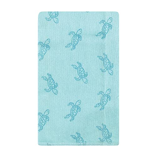 Image of Hudson Baby Unisex Baby Cotton Flannel Burp Cloths, Sea Characters, One Size