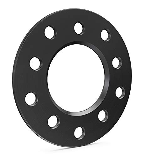 Rocktrix 4Pcs 0.25 Inch 5X5 And 5X5.5 Black Wheel Spacers - Compatible With Dodge Ford Buick Gmc Jeep Chevrolet Chrysler Lincoln #TOP5