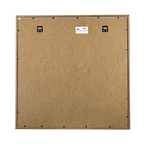 BD ART Shadow Box Frame 20x20x1inch, Square, Oak, Display 3D Frame Picture with Mount 16x16 Plexiglass for Filling, for Objects, Photos, Souvenirs, for Crafts,Baby Items, dried Flowers