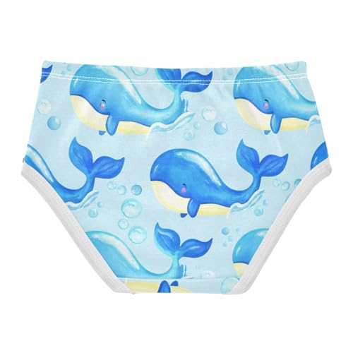 Cute Whales Sea Blue Toddler Girls Underwear 2t Cotton Cute Panties Girl Cartoon Underpants Briefs2
