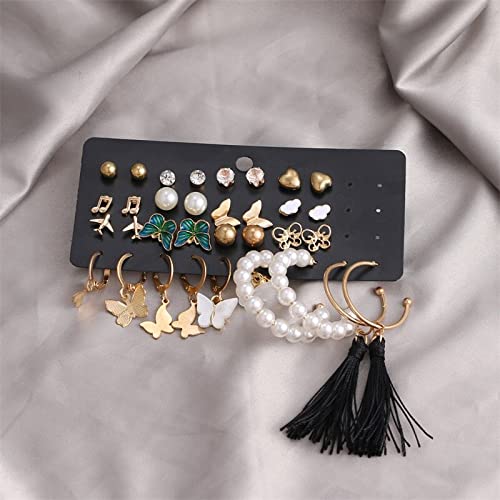 Plated Necklace and Earrings Set for Women (Style 8)