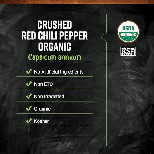 Frontier Co-op Organic Crushed Red Chili Peppers - Kosher | 16 Ounce (Pack of 1) - Image 2