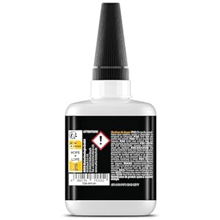 Colle forte extra fluide 50 g – colle super glue pour réparations précises & fissures capillaires – résistante à l’eau & à la chaleur – plastique, métal, bois, verre – KRAFTPROTZ
