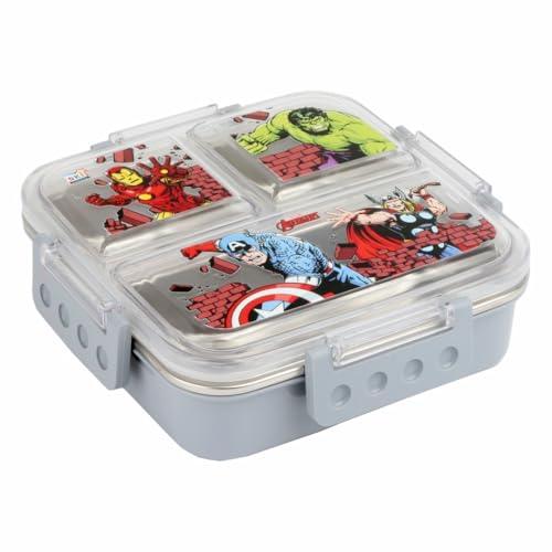 SKi Homeware Brunch Insulated Lunch Box with 3 Compartments, Stai...