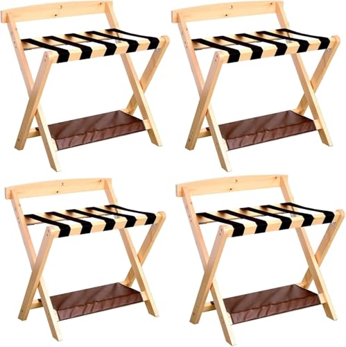 GPECTIFO 4-teiliges Holz Kofferständer Set