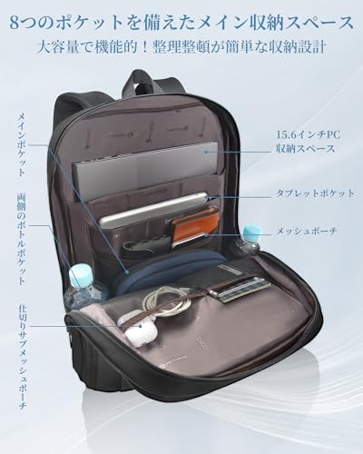 Modiko ビジネスリュック メンズ 15.6インチ対応