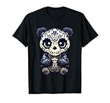 Panda Bear Sugar Skull Day Of Dead Holiday Panda Bear Lovers T-Shirt