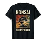 Gráfico retro de bonsái y cita: Bonsai Whisperer.