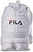Fila Men's Strada Disruptor fashion sneakers, White/White/White, 8.5 US