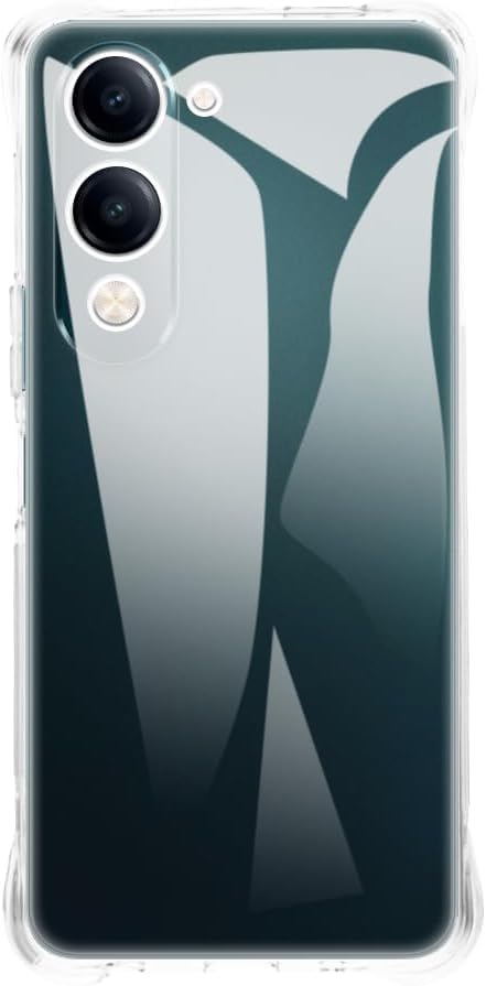 Image of REALCASE Silicone iQoo Z10 Lite 5G Back Cover Case, Scratch Resistant Protective Crystal Clear Transparent Shock Proof Bumper Back Cover Case for iQoo Z10 Lite /Vivo T4 Lite 5G / Vivo Y19 5G