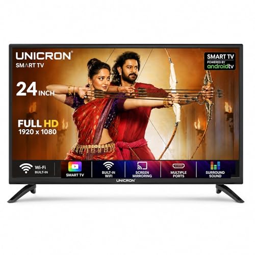 UNICRON 24”INCH HD Ready Android Smart LED TV | WiFi Enabled | Built-in Apps Compatible (YouTube, Netflix, Prime Video) | Screen Mirroring | HDMI, USB Connectivity | Premium Slim & Stylish view 1