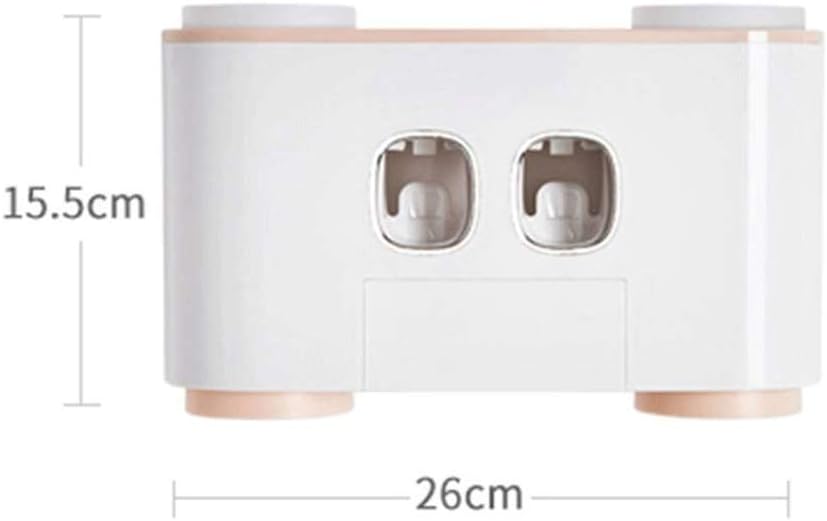 Technology Toothbrush Holder Wall Mounted Multi-Functional Stand for Bathroom Storage Organizer with Magnetic Suction Tooth Brush Cups(D)