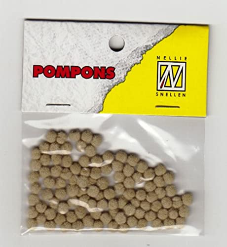 NELLIE Snellen Choice Mini pompons Beige 100 ST 3