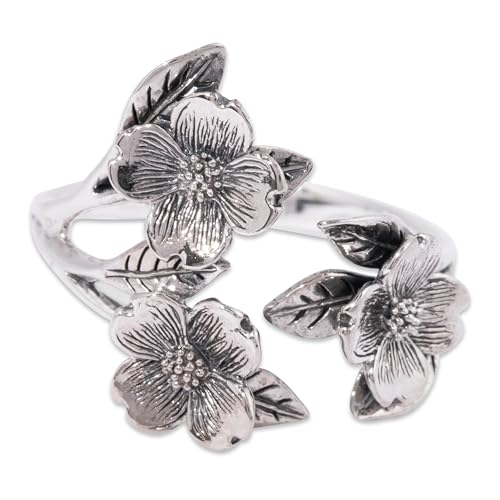NINA DESIGNS Sterling Silver Rings - Sterling Silver Adjustable Ring, Silver Jewelry for Women, 925 Sterling Silver, Gift for Women Women’s Rings