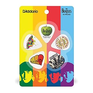 Planet Waves 1CWH4-10B3 Beatles Pack de 10 Médiators Moyen Albums - Les Beatles, Paul McCartney, John Lennon, RIngo Starr, George Harrison Planet Waves 1CWH4-10B3 Beatles Pack de 10 Médiators Moyen Albums – Image 3