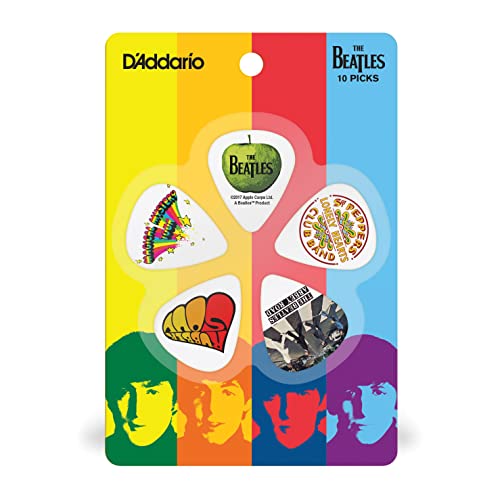 Planet Waves 1CWH4-10B3 Beatles Pack de 10 Médiators Moyen Albums - Les Beatles, Paul McCartney, John Lennon, RIngo Starr, George Harrison Planet Waves 1CWH4-10B3 Beatles Pack de 10 Médiators Moyen Albums – Image 4