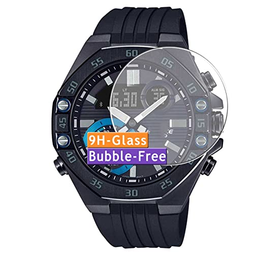 Vaxson 3 Pièces Film Protecteur d'écran Verre Trempé, compatible avec CASIO EDIFICE ECB-10, 9H Screen Protector Guard Autocollant Neuf