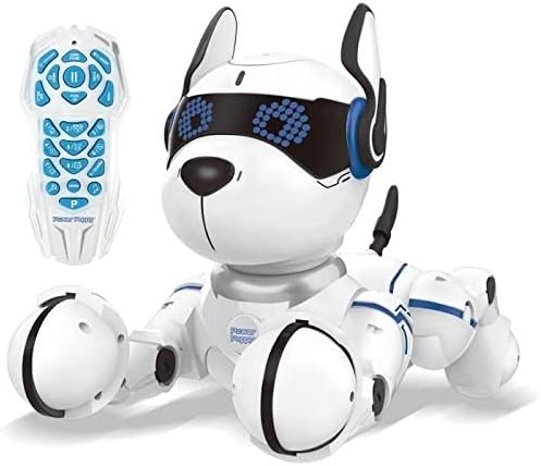 LEXIBOOK Power Puppy, My Smart Dog Robot to train, Programmable robot with remote control