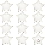 Shappy 12 bandejas de cerámica para joyas de 4.5 pulgadas, color blanco, plato decorativo para despedida de soltera, bodas, regalos de cumpleaños (estilo estrella)
