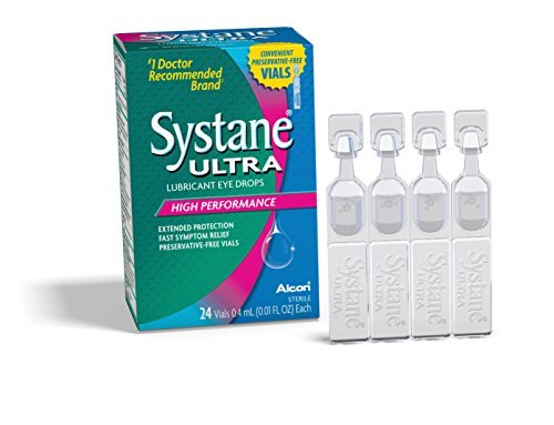 Systane Systane Ultra Lubricant Eye Drops Convenient Preservative Free Vials, 24 each (Pack of 2)