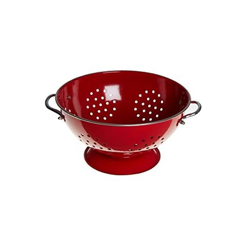 Premier Enamel Retro Colander Bowl for Cooking Cover