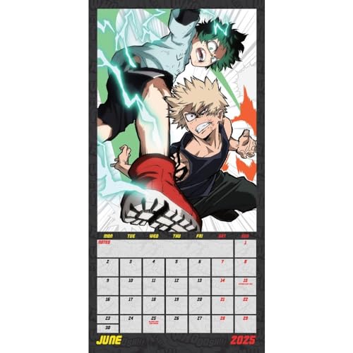 Danilo Promotions LTD Official My Hero Academia Square Calendar 2025