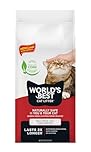WORLD'S BEST CAT LITTER Multiple Cat Unscented, 28-Pounds - Natural Ingredients, Quick Clumping, Flushable, 99% Dust Free - Long-Lasting Odor Control & Easy Scooping