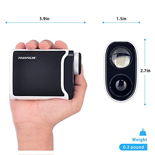 PEAKPULSE KC600AG Golf Rangefinder with Slope Compensation, Flag Acquisition with Pulse Vibration Technology and Fast Focus System.6X Magnification,Type C Charging,Continuous Scan.