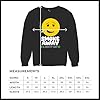 Tee Hunt Smoke Away A Shitty Day Sweatshirt Weed Smiley Face Cannabis Joint Chill Funny