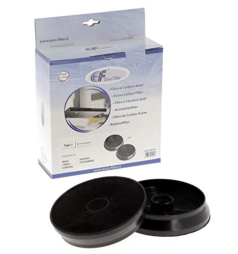 Lot de 2 filtres à charbon actif pour hotte Airlux-Glem-Scholtes-Ariston Indesit-Samsung-Candy-Rosieres-Beko