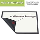 Unikatolo Personalisierte Fußmatte mit deinem Foto Bedruckt, Fußabtreter, Vorleger, Schmutzfangmatte Flur Eingangsbereich, Geschenkidee Hochzeit, Richtfest Einzug, Jubiläum, Hundefoto (50 x 35 cm)