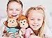 earthMonkeys Plush Toy Monkey Stuffed Animal Girl | Cute Stuffed Monkey Plush Ever! | Bendable Arms, Legs & Body