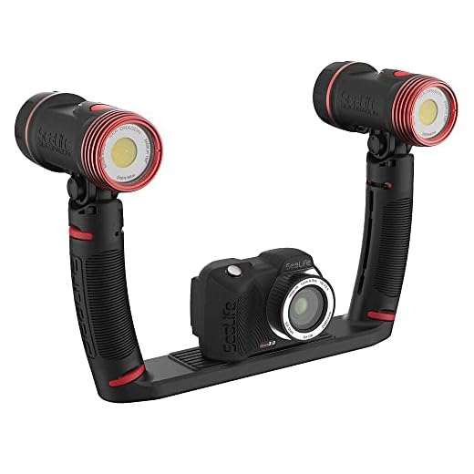 SeaLife Micro 3.0 Pro Duo 5000 Set Underwater Camera & Dual Light Set for photography and video, easy set-up, wireless transfer, includes travel case