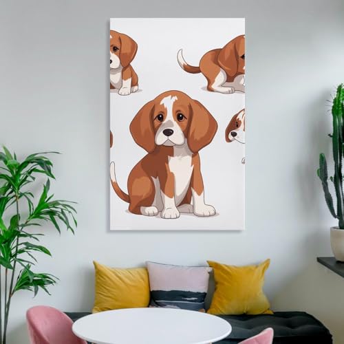Affiche de decoration murale beagle pour embellir un mur vide