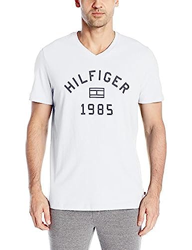 Tommy Hilfiger Short Sleeve Graphic Logo V-Neck T-Shirt