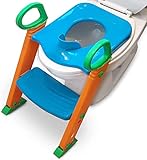 Potty Training Seat with Ladder Upgraded Splashguard Potty Training Toilet Step Stool for Kids...