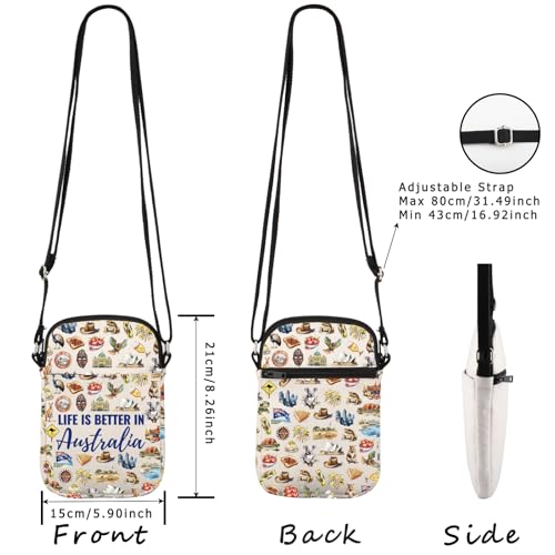 WCGXKO Australia Souvenir Crossbody Bag Australia Vacation Gift Australia Trip Gift for Australia Lover2