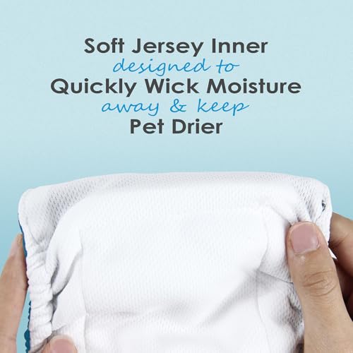 Image of Wegreeco Washable Male Dog Belly Band - Pack of 3 - Washable Male Dog Belly Wrap, Small Doggie Diapers for Doggy Puppy (Bone, Small)