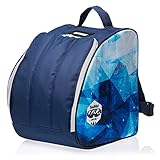 BAMBINIWELT Kinder Skischuhtasche Skistiefeltasche integrierte Standfläche Wasserablaufloch Helm Skibrille Handschuhe (Modell 8)