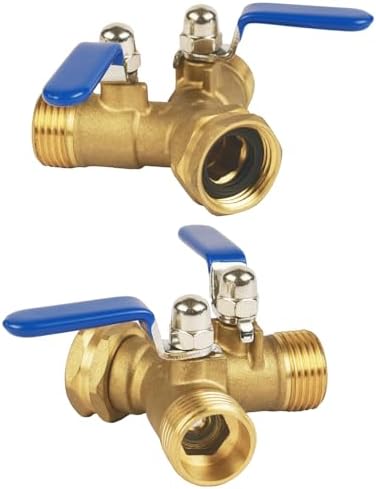 Hose Splitter 2 Way Heavy Duty, Full Flow Garden Hose Splitter - 4