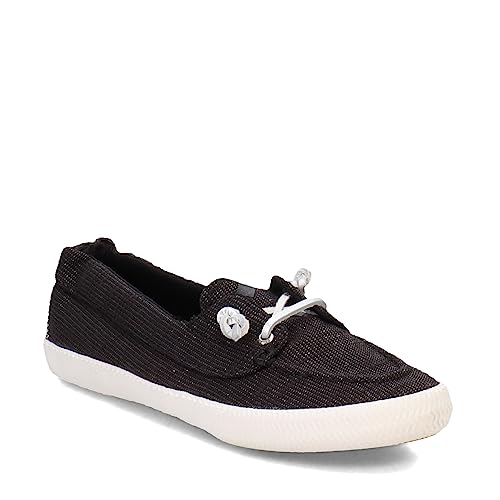 Image of Sperry Womens Lounge Away Slip On Sneakers Shoes Casual - Black