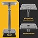 TENGBASE 7062-3 Zinc 6-Inch Swivel Offset Boat Seat Pedestal Mount with 7x7 Base Plate & 3/4