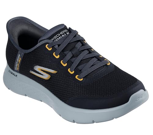 Skechers Skechers Men's Go Walk Flex Netro Hands Free Slip-Ins Sneaker, Black, 7.5