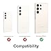 Lunivop for Samsung Galaxy S24 Ultra Case Heavy Duty Metal Phone case para Built-in Screen Lens Protection Protective dust Proof Military Grade Rugged [The Fingerprints Don't Work] Black