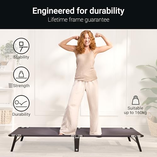 JAY-BE ME70 Mobile Folding Bed With Comfort Mattress, Single - 10