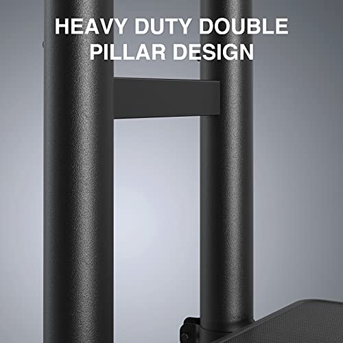 Perlesmith Mobile Tv Stand For 55-90 Inch Flat/Curved Screen Tv Max Vesa 800X500Mm Outdoor Tv Cart With Height Adjustable Av Shelf- Ul Certificated Rolling Floor Tv Stand Holds Up To 200Lbs (Pstvmc07) #TOP5