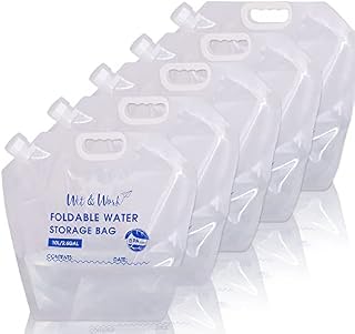 Folding Water Container Storage Bag Collapsible Drinking Water Carrier Container 10L Water Storage bag for Camping Hiking and Picnics