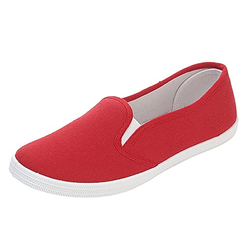 Zapatos ligeros para hombre Slip On Mocasines, zapatos casuales planos extracómodos, alpargatas casuales, zapatos anchos de media zapatilla, zapatillas de fitness de top bajo, zapatos de tela de lona